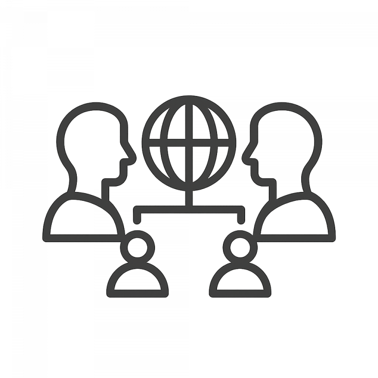 Icon des Souveränitäts-Medaillons als Symbol für die Kategorie Interkulturelles Management
