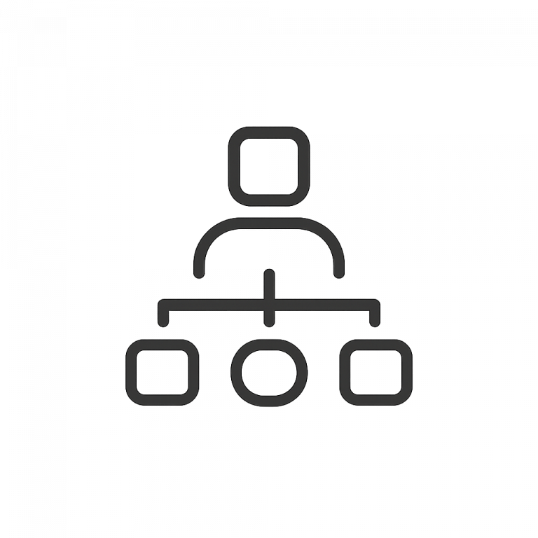 Icon des Souveränitäts-Medaillons als Symbol für die Kategorie Management