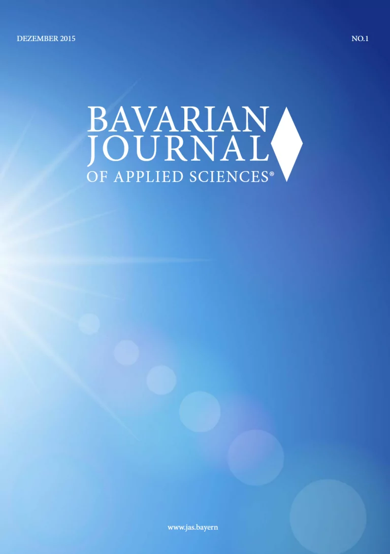 Cover des Bavarian Journal of Applied Sciences (JAS)