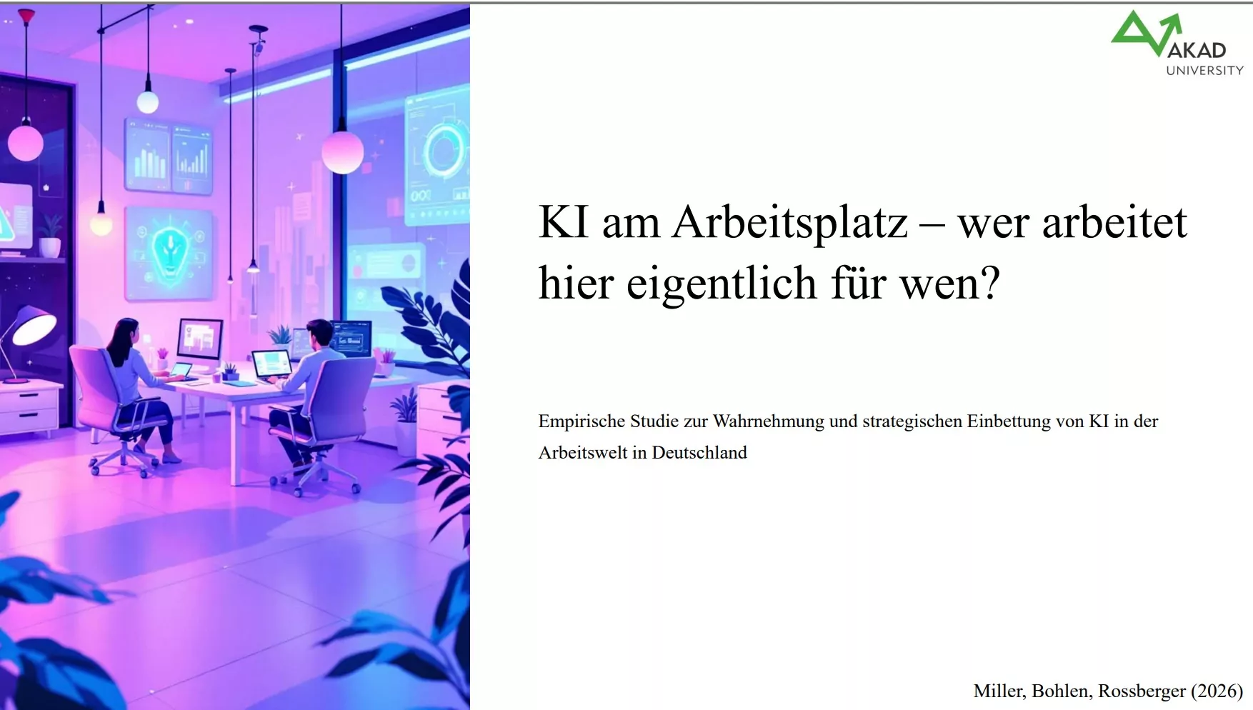 KI am Arbeitsplatz – wer arbeitet hier eigentlich für wen?